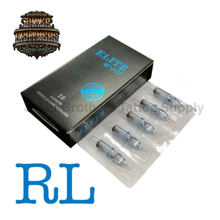 เดินเส้น Elite Evo Cartridges 1 กล่อง 20 ชิ้น มีหลายขนาดให้เลือก พร้อม