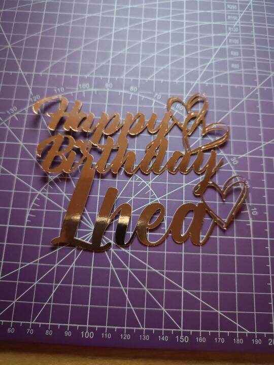 Customized Cardstock Cake Topper Lazada PH