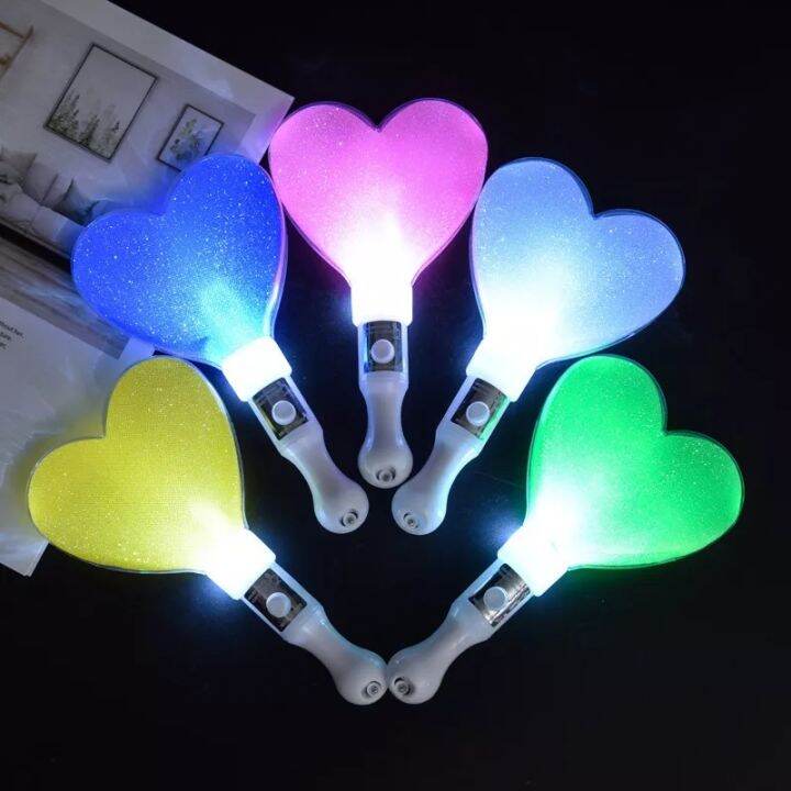 Glow Stick Heart Shaped Luminous Concert Cheering Party Lights Lazada PH