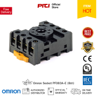 Omron ซ็อคเก็ต PF083A-E SOCKET 8 ขา ฐานรีเลย์สำหรับติดตั้งบนรางและติดตั้งแบบใช้สกรู  (สำหรับ MKS2)