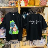 อยู่ไทย พร้อมส่ง ของแท้?% ADLV BABY FACE CROCODILE ?DOLL SHORT SLEEVE  T-SHIRT BLACK