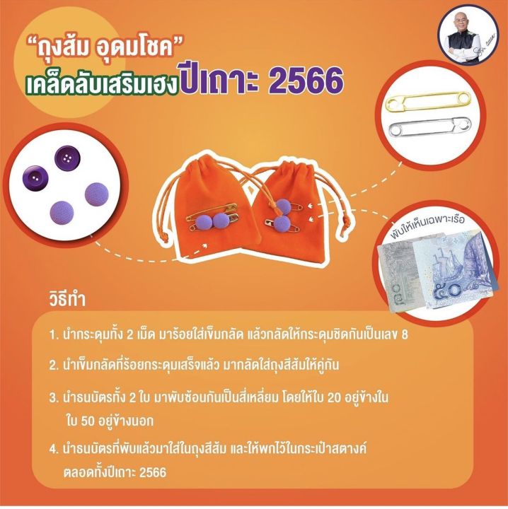 ถุงส้มอุดมโชค-เคล็ดลับเสริมเฮง-ปีเถาะ-2566-สินค้าถ่ายจากงานจริง
