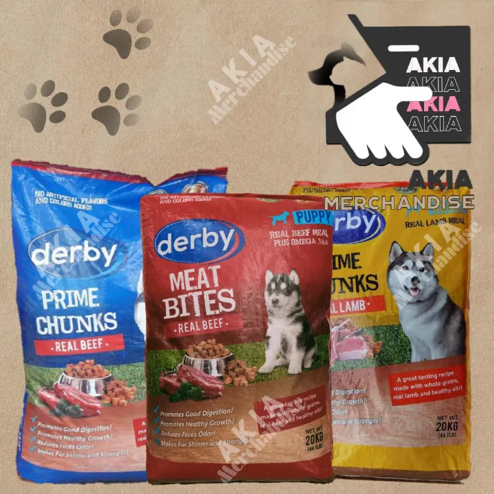 DERBY Dry Dog Food (10kg/20kg) Puppy / Adult Lazada PH