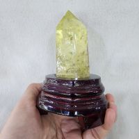 แท่งหินซินริน ผลึกหินซิตริน ซิทริน(Citrine)มี Rainbow ประกายรุ้ง สูง 12.5 ซม.หน้ากว้าง 6.5 ซม.หนา 5.5 ซม.น้ำหนัก 286.6 g.