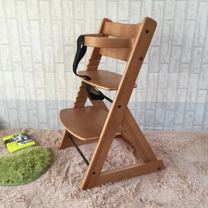 High Stool Simple Children's Dining Table and Dining Chair Wooden