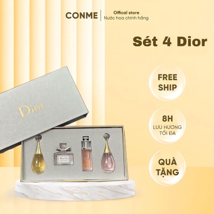 SẴN Gift set Nước Hoa Nữ Miss Dior 4 chai mini chính hãng  Lazadavn