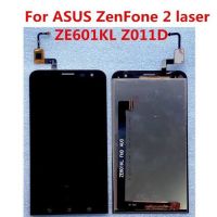 จอ จอชุด หน้าจอ LCD ZenFone2 laser และ Digitizer Full ASSEMBLY สำหรับ Asus ZenFone 2 เลเซอร์/ZE601KL (สีดำ)