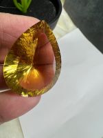 Lemon Topaz Lab 32x25mm 58 carats