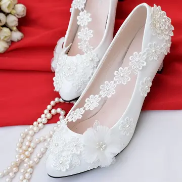 Bling Wedding Shoes Low Wedge 1 Inch Heel Crystals,short Heel, Prom Shoes,  White Ivory Satin Sandal, Open Toes Low Heel, Old Hollywood,deco - Etsy