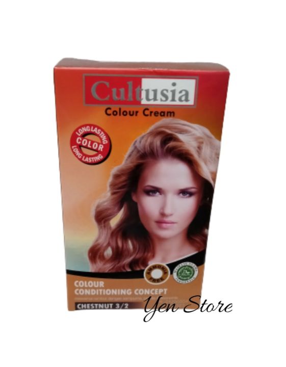 Cat Rambut Cultusia Chestnut 3 2 Hair Colour Cultusia 30ml Lazada