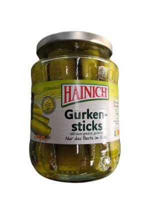 Hainich Gurken Sticks 670 g.แตงกวาชนิดแท่ง สำหรับเพิ่มรสชาติ อาหาร 670g.