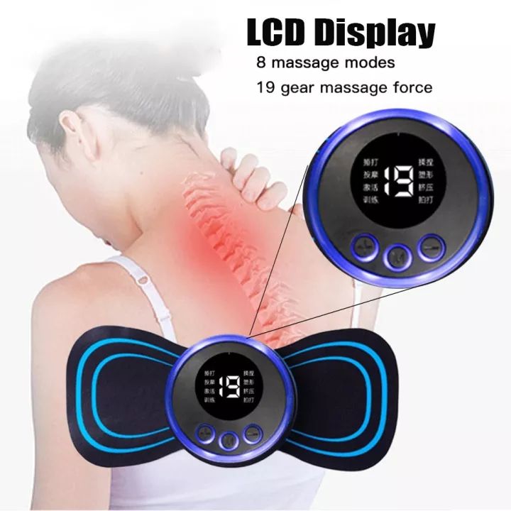 8 Modes 19 Gears Electric Pulse Neck Massager Relax Cushion