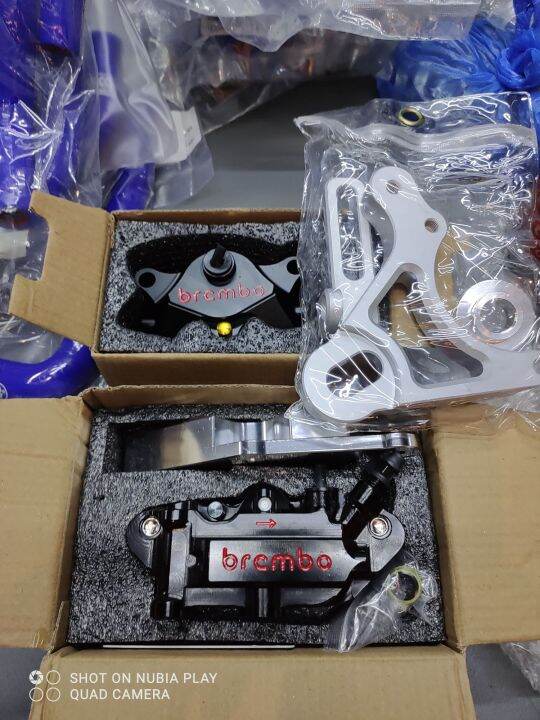 Brembo caliper w/ bracker front & rear sniper 150 Lazada PH