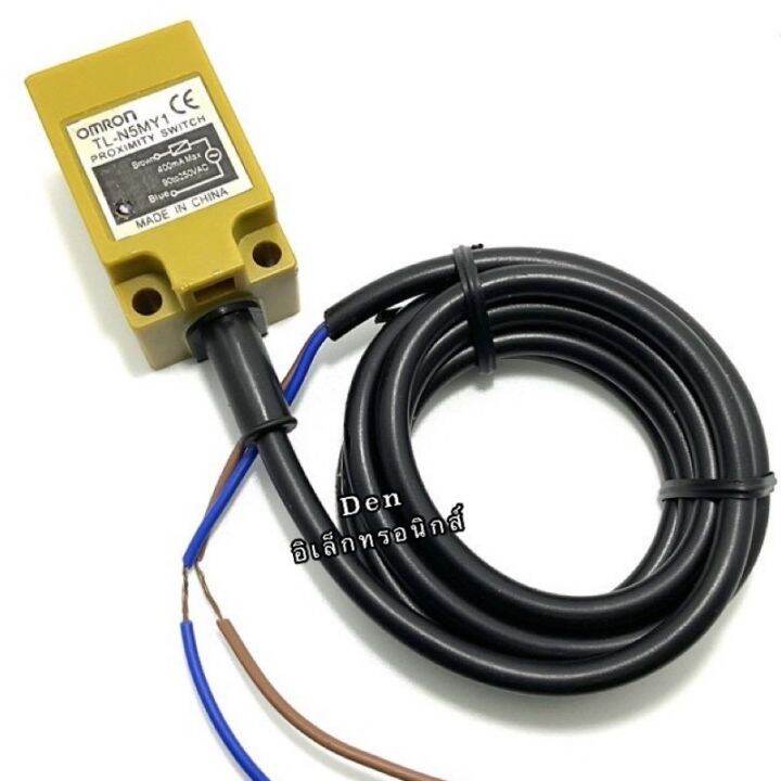 tl-n5my1-sensor-เซ็นเซอร์-2สาย-no-ใช้ไฟ-90-250vac-400ma-ชนิดจับโลหะ-omron