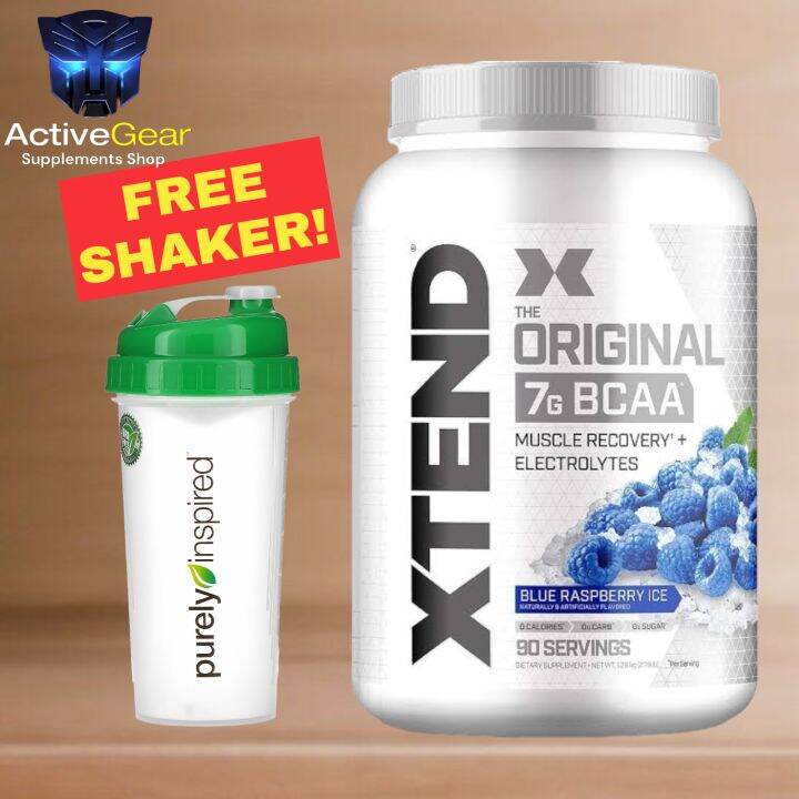 Xtend The Original 7G BCAA Blue Raspberry Ice 90 servings FREE SHAKER! Lazada PH