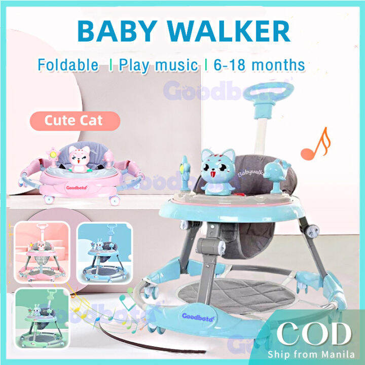 【Local PH】Baby Walker For Boy Girl Foldable Baby Walker With Music