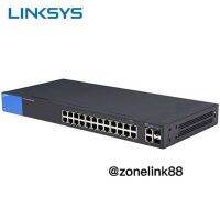 Linksys Business LGS326MP PoE+ Smart 24 Port Gigabit Network Switch + 2X Gigabit SFP/RJ45 Combo Ports (384W)