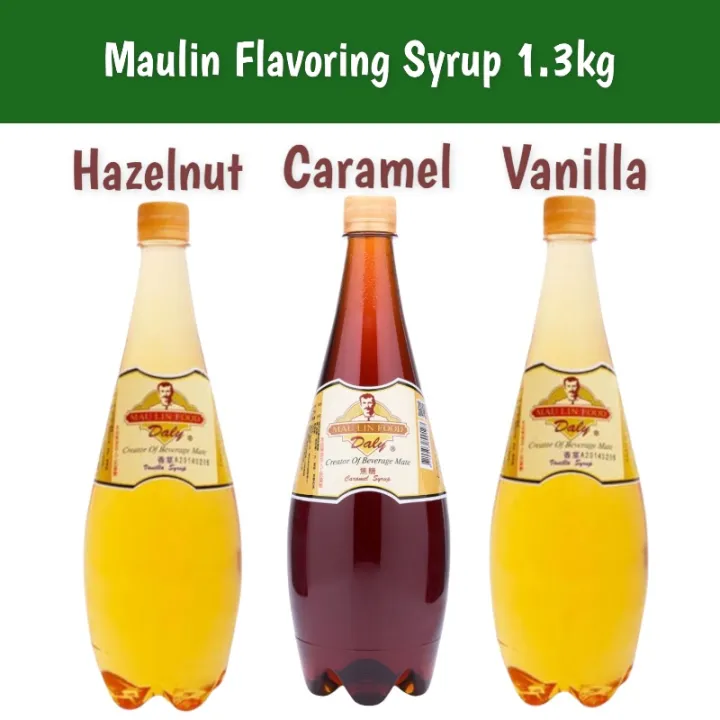 Maulin Syrup For Milk Tea, Coffee, Frappe, 1.3kg Vanilla / Caramel
