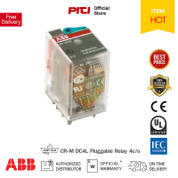 ABB Pluggable Relay ABB ปลั๊กอินรีเลย์แบบใช้งานทั่วไป มี LED รุ่น CR-M DC4L With LED Pluggable miniature interface relays