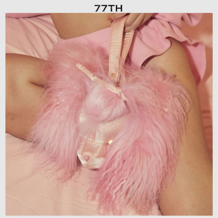 77th-pink-poodle-shape-hand-bag