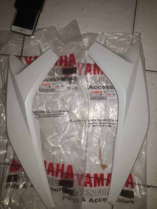 Cover Side Sirip Cover Step Sambungan Body Yamaha Xeon Rc Xeon Karbu Putih Original Lazada