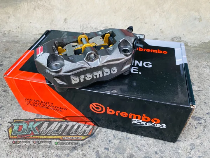 Kaliper Caliper Depan Kanan Brembo M432 Import Monoblok Pitch 100 4P ...