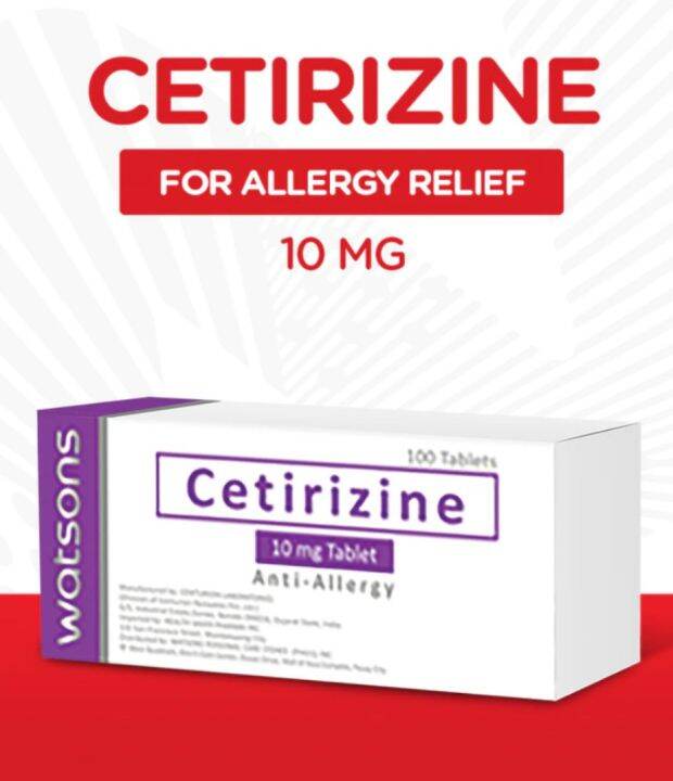 Cetirizine (Anti allergy) x 30pcs tablet Lazada PH