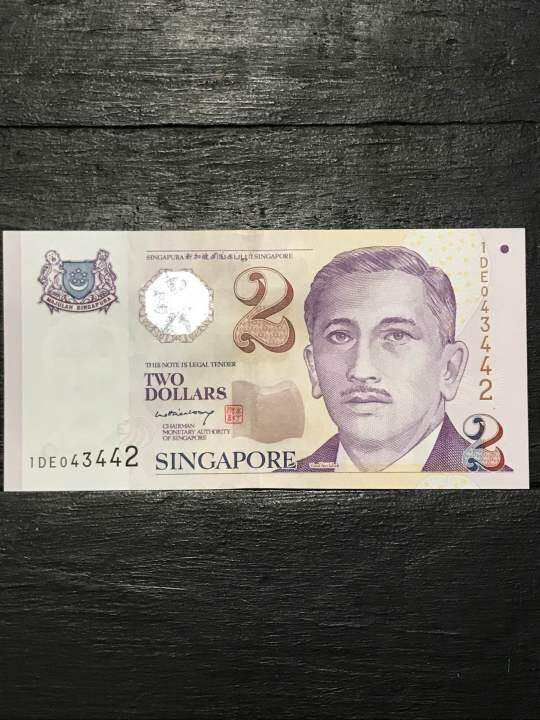 Singapore 🇸🇬 $2Dollar (purple)Banknote 1999 | Lazada