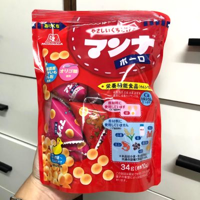 (Exp6/2022)Morinaga Manna Bolo Biscuits ขนมผิงรสนมฮอกไกโด 34g