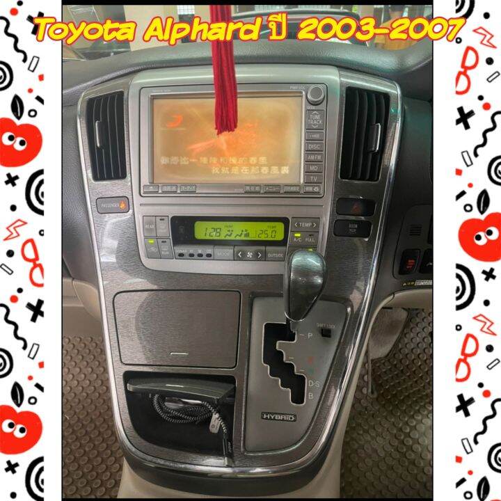 หน้ากาก-toyota-alphard-ปี-2003-2007-สำหรับจอ-android-9-นิ้ว-พร้อมชุดปลั๊กตรงรุ่น-แถมน๊อตยึดเครื่องฟรี