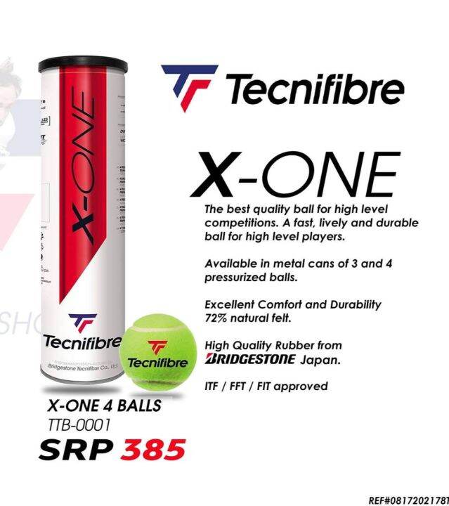 TECNIFIBRE X ONE 4 BALLS tennis ball Lazada PH