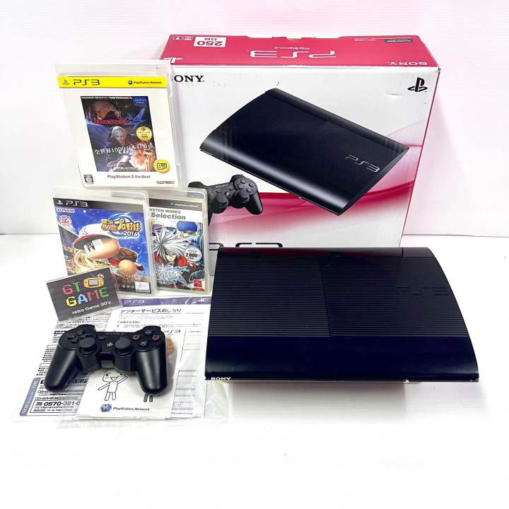 PS3 Super Slim 250 GB 🎮 Boxed 98% CECH-4000B อัพ FW.ได้ปกติ
