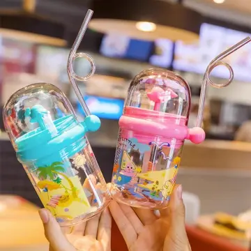 Kids Cups, Toddler Cups with Straws, Whale Spray Drinking Cup Water Spray  Cup, Straw Lids, Leak Proof Regular Lids, Spill Proof Cups for Kids