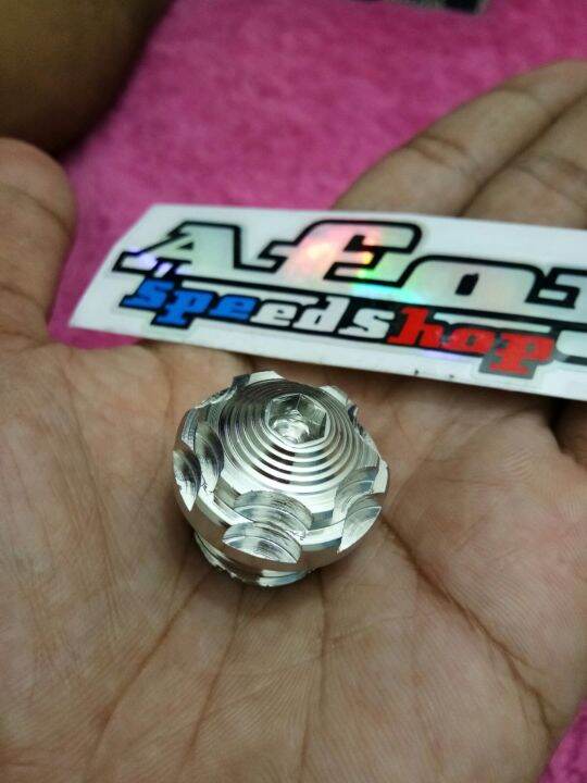 probolt tutup oli mesin stainless model krucut spiral honda yamaha