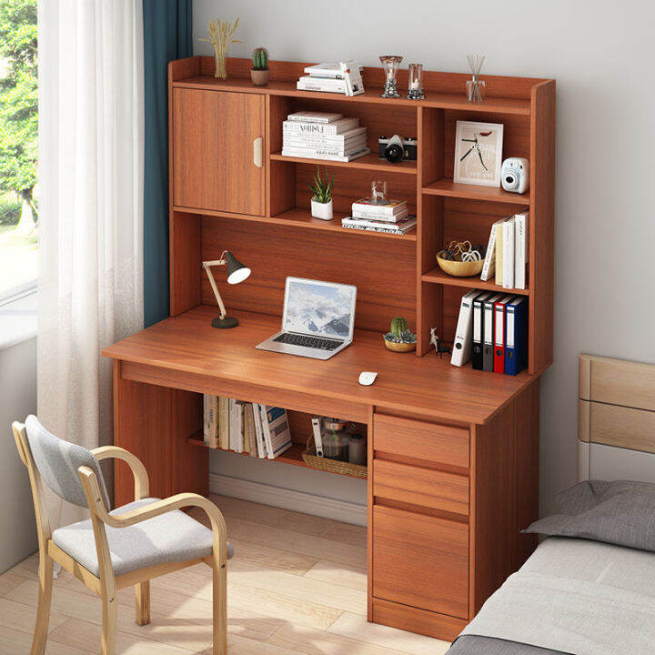 Computer Table Chair Set Desktop Household Minimalist Desk Bookcase Integrated Student Study