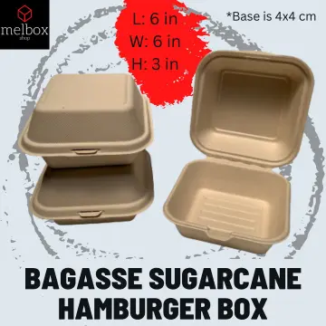 Cake Containers, Disposable Paper Pulp Lunch Box, Hamburger Box Bento Cake  Box Square Packing Box, Bakery Take Out Containers - Temu