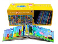 ใหม่ box set Peppa pig ชุดหนังสืออ่านภาษาอังกฤษ peppa story books ชุดเซ็ท 50เล่ม หนังสืออ่านภาษาอังกฤษ