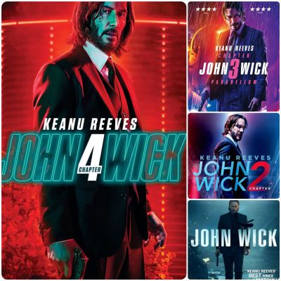 [DVD HD] จอห์นวิค ครบ 4 ภาค-4 แผ่น John Wick 3-Movie Collection (มีพากย์ไทย/ซับไทย-เลือกดูได้)