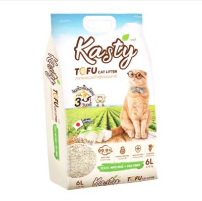 Kasty Tofu Litter  ทรายแมวเต้าหู้ แคสตี้ สูตรoriginal