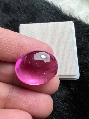 สีชมพู CZ  เนื้อแข็ง 32 กะรัต  มิลลิเมตร..(1 เม็ด) MM รูปร่างวงรี สะอาดตา PINK DIAMOND ROYAL พลอย100% LAB MADE