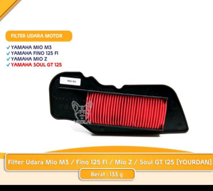 FILTER UDARA MIO M3 / MIO SOUL GT 125/ FINO 125 F1 / MIO Z / X RIDE 125