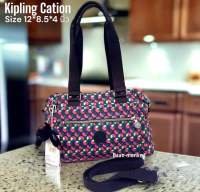 Kipling Shop ของแท้เบลเยี่ยม กระเป๋าถือสะพาย Kipling Cation New Money Party Dot