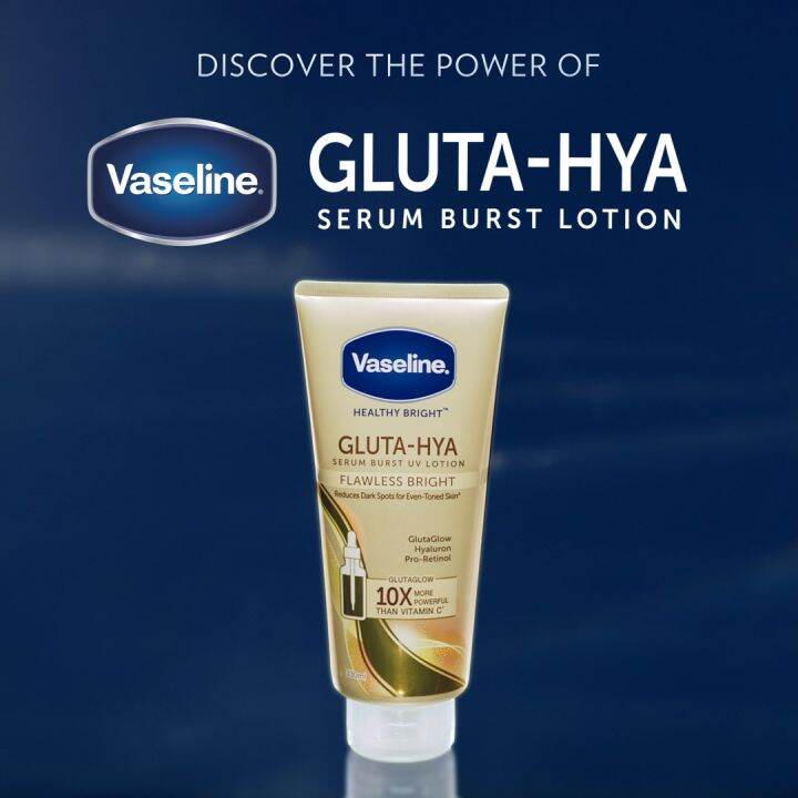 Bundle Of 2 Vaseline Gluta Hya Serum Burst Lotion Flawless Bright