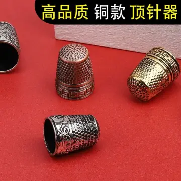 6 Pieces Sewing Thimble Finger Protector,adjustable Metal Finger