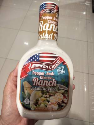 American  Creamy Ranch Salad Dressing 473ml.น้ำสลัด อเมริกัน คลาสสิค 473มิลลิลิตร