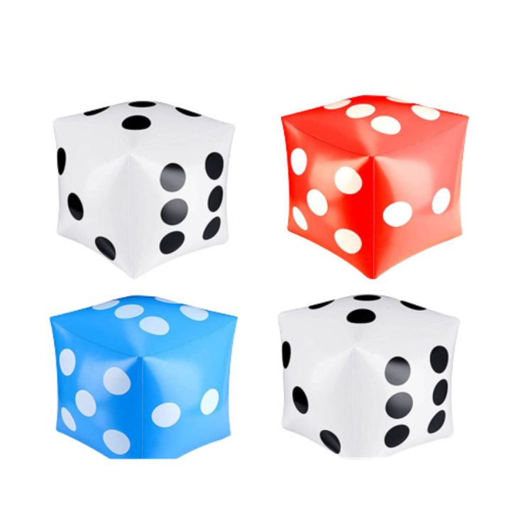Inflatable 30X30cm Giant PVC Air Cube Number Dice For Toy Party Games ...