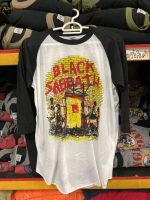 เสื้อวง แขนสามส่วน BLACK SABBATH สไตล์วินเทจ