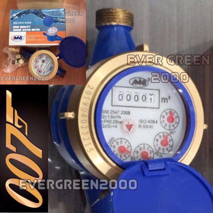 Meteran Air Flowmeter ½ In Amb Alat Ukur Debit Air Standart Sni