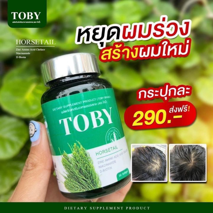 toby-หญ้าหางม้า-วิตามินคนผมร่วง-ผมบาง-ฟื้นฟูบำรุงรากผมให้แข็งแรง-ลดอาการคันหนังศ