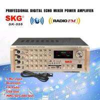 SKG แอมป์ขยาย พร้อมมิกซ์ รุ่น SK-555 (ส่งฟรี)